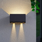 Moderna Applique da Esterno Impermeabile Rectangolare LED Illuminata Su e Giù