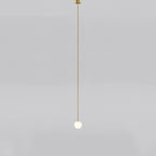 Lampada a Sospensione Minimalista in Ottone