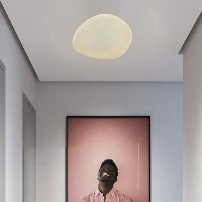 Moderna Luce da Soffitto LED con Effetto Pietra a Ciottoli