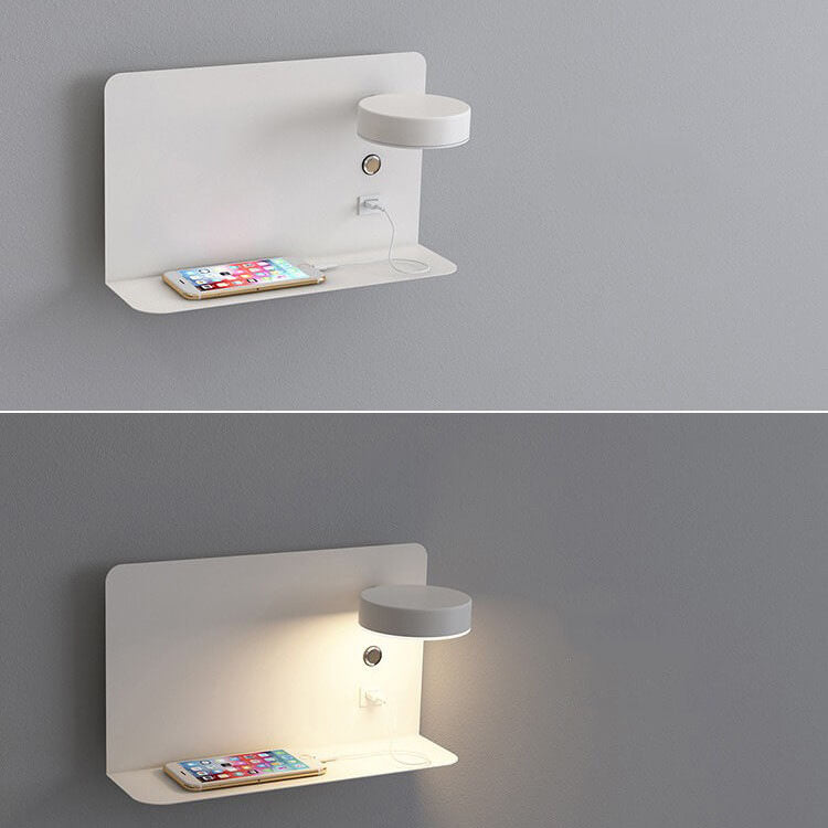Lampada da Parete LED Quadrata Moderna Minimalista in Ferro e Acrilico Ricaricabile USB