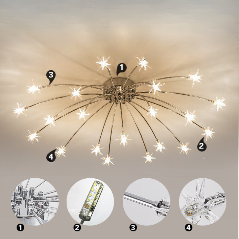 Arisha Art Deco Starry Lampada da Soffitto a Incasso