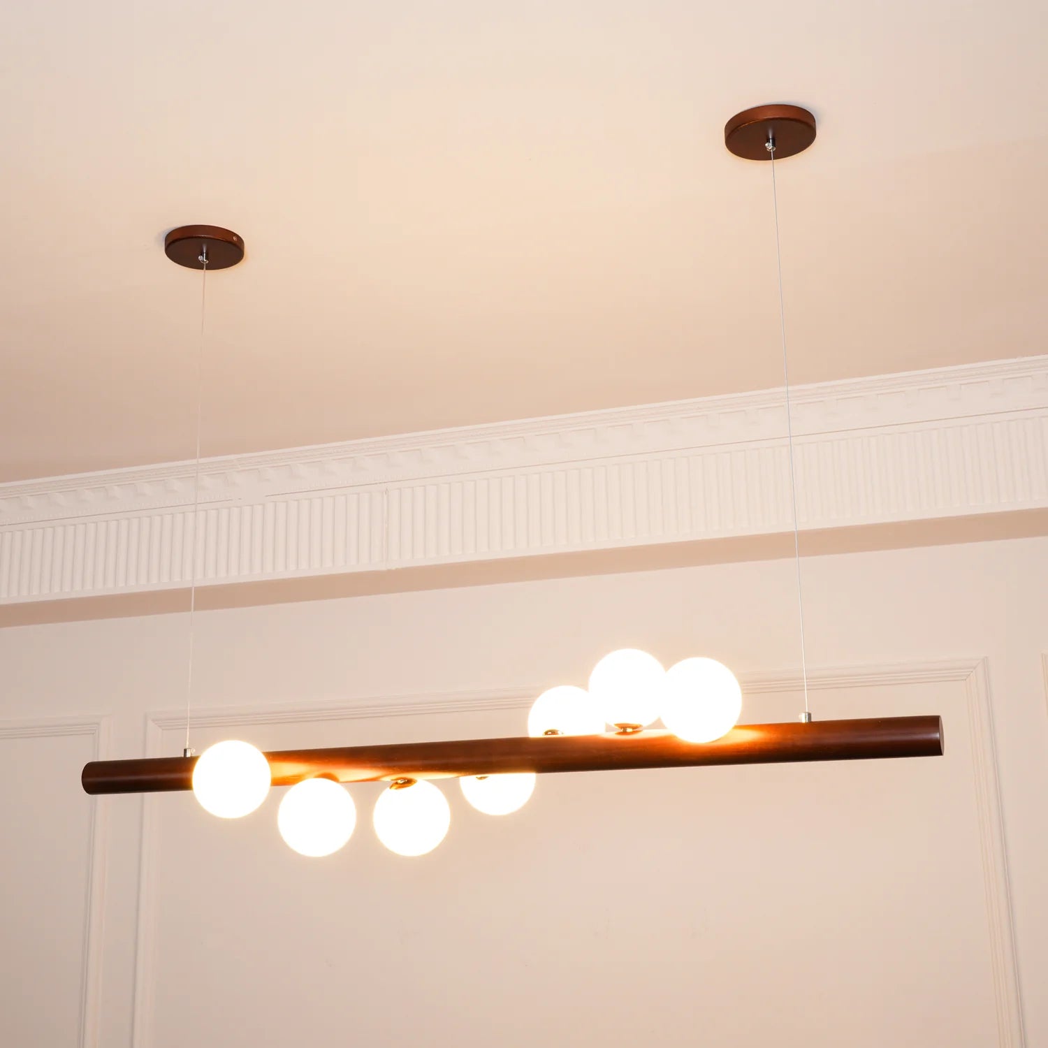Lampada a Sospensione Moderna Rotonda in Vetro