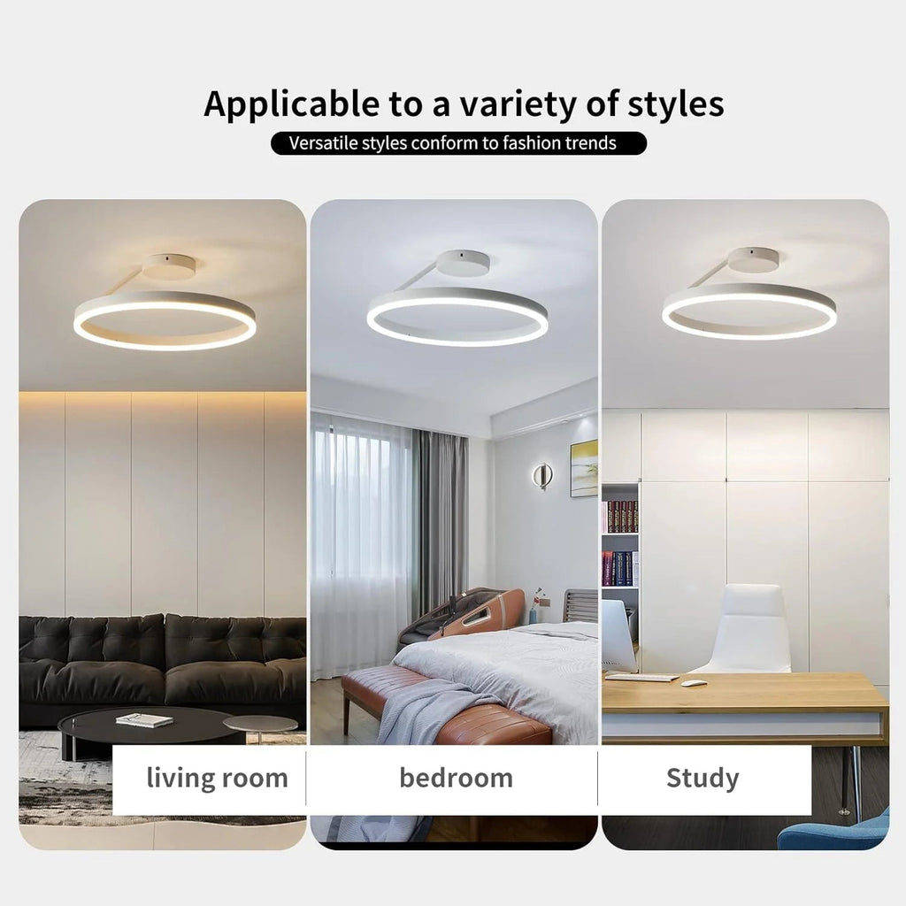 Lampada da Soffitto Rotonda Moderna in Acrilico