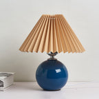 Lampada da Tavolo Ceramica Pieghettata Minimalista Nordica a 1 Luce