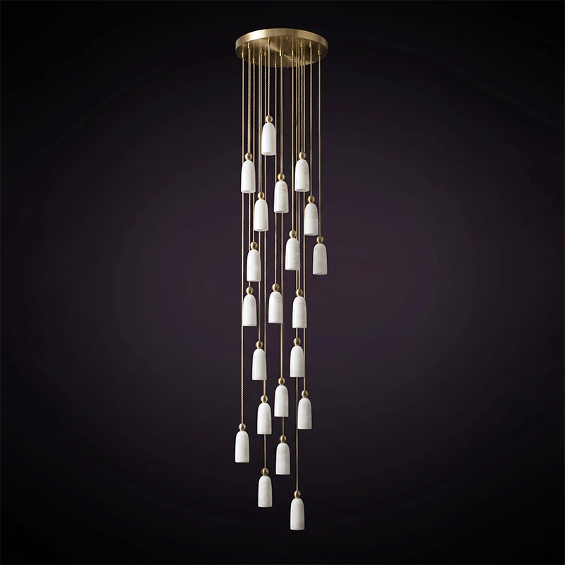 Lampadario in Alabastro Spagnolo