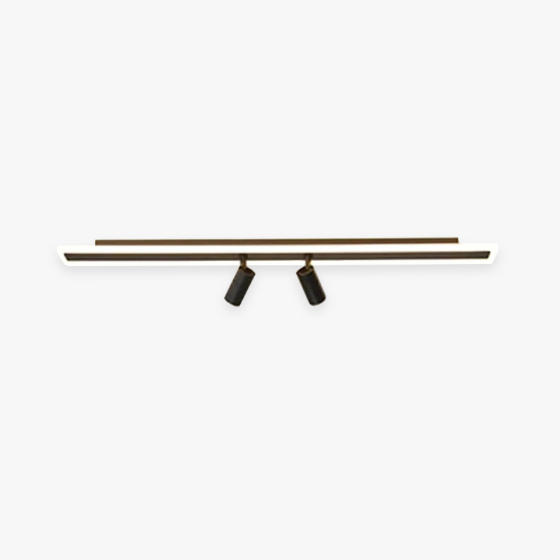 Aim Minimalista LED Plafoniere Metallo/Acrilico Nero Doppio-lineare Soggiorno/Camera da Letto