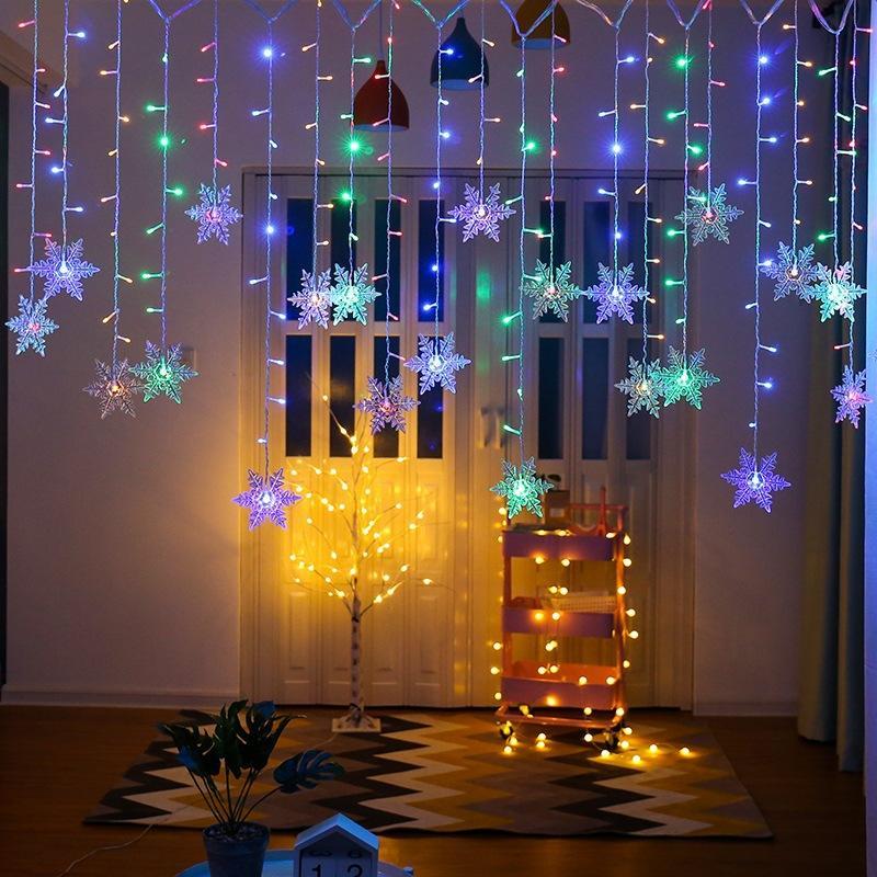 Illuminazione a LED per tende di Natale – Illuminazione decorativa e riutilizzabile per feste