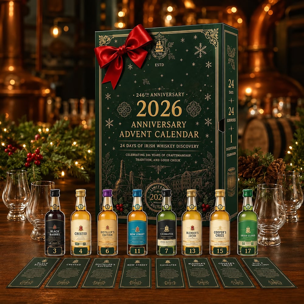 ⏰❄️ Calendario dell'Avvento per il 246° Anniversario 2026📅 24 giorni pieni di scoperte di whisky irlandese