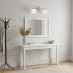 Applique da Bagno in Vetro Latte e Ottone