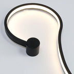 Lampada da Parete Curva LED Moderna in Alluminio a Forma di Serpente con 1 Luce