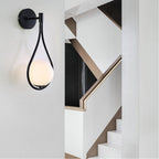 Moderna Applique con Globo a Forma di Goccia d'Acqua 1 Luce 2 Design
