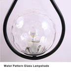 Moderna Applique con Globo a Forma di Goccia d'Acqua 1 Luce 2 Design