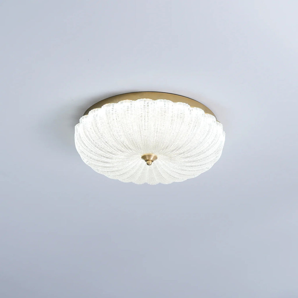 Lampada da soffitto in vetro rotonda elegante