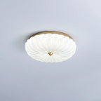 Lampada da soffitto in vetro rotonda elegante