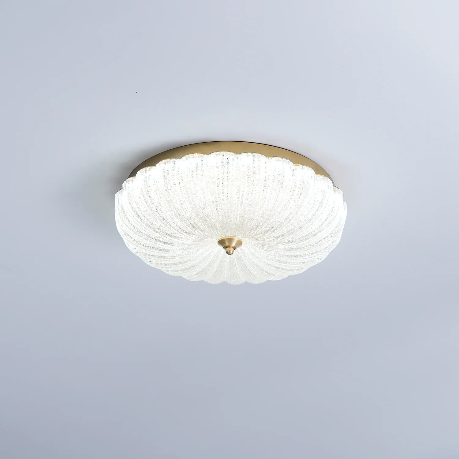 Lampada da soffitto in vetro rotonda elegante