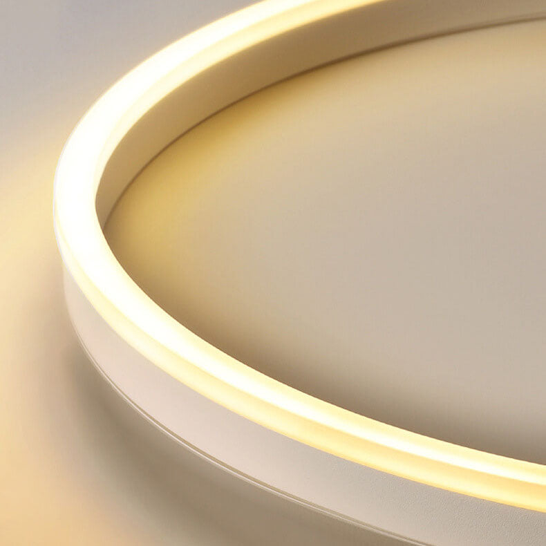 Lampada da soffitto a LED circolare minimalista nordica in ferro e acrilico