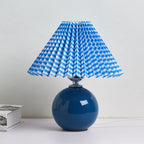Lampada da Tavolo Ceramica Pieghettata Minimalista Nordica a 1 Luce