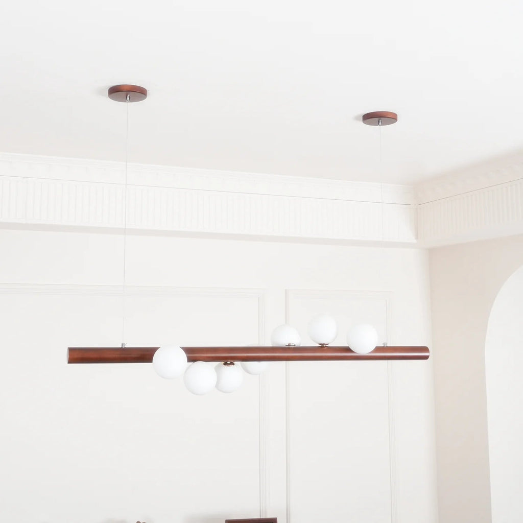 Lampada a Sospensione Moderna Rotonda in Vetro