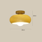 Lampada da soffitto in vetro rotonda classica