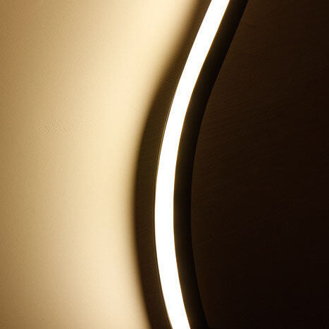 Lampada da Parete Curva LED Moderna in Alluminio a Forma di Serpente con 1 Luce