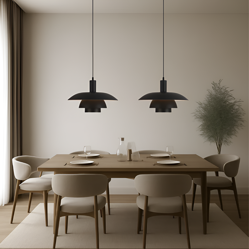 Lampada a sospensione in design danese – Semplice e stilosa per sala da pranzo e soggiorno