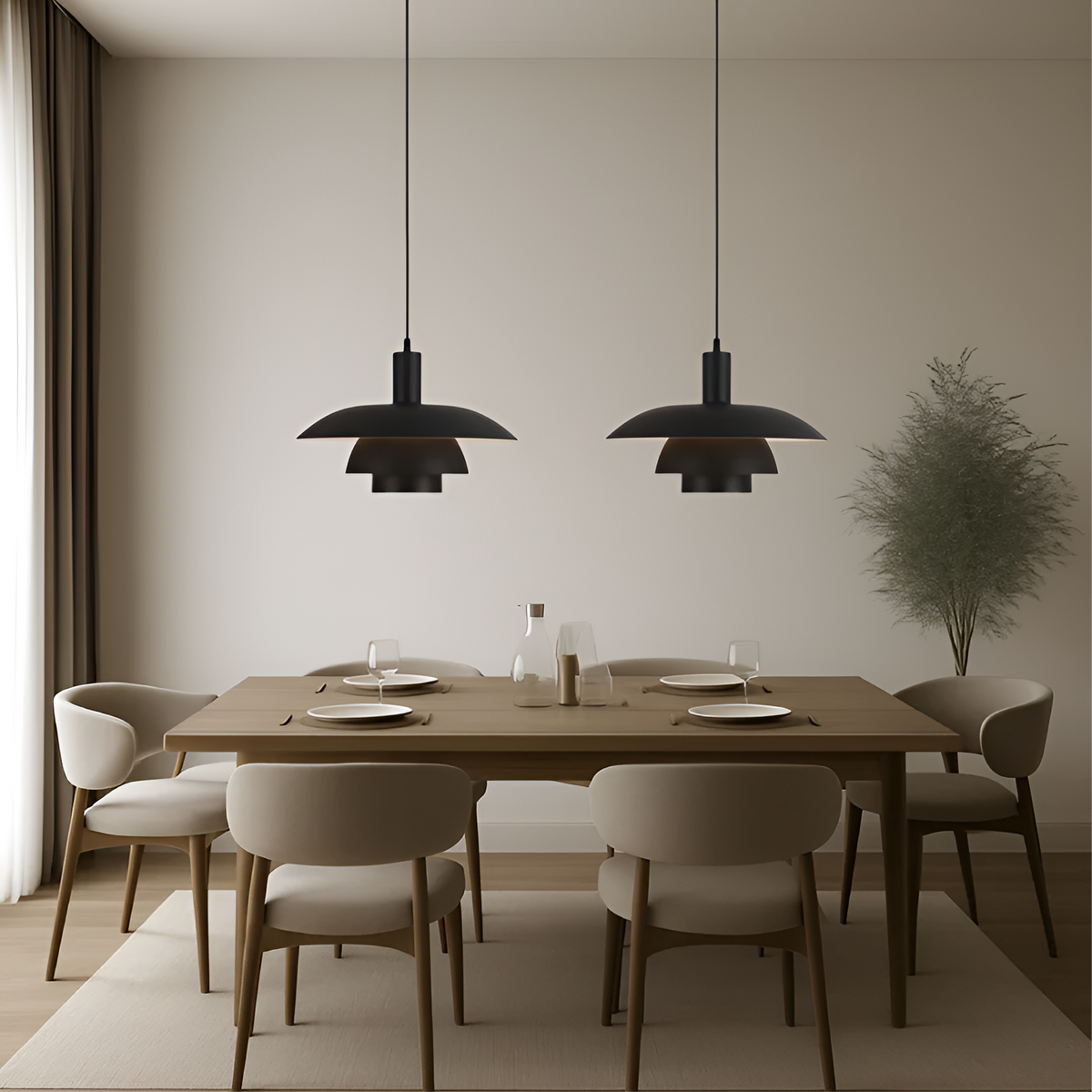 Lampada a sospensione in design danese – Semplice e stilosa per sala da pranzo e soggiorno