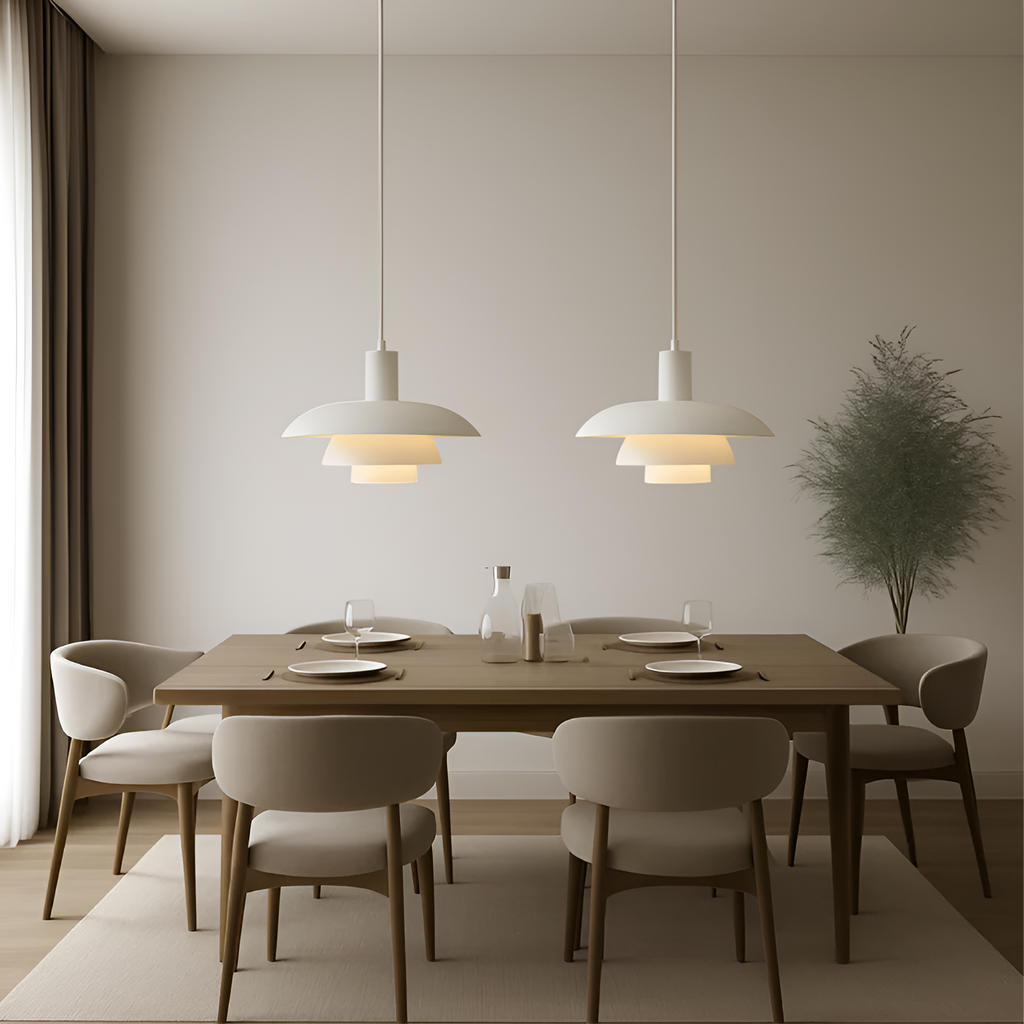 Lampada a sospensione in design danese – Semplice e stilosa per sala da pranzo e soggiorno