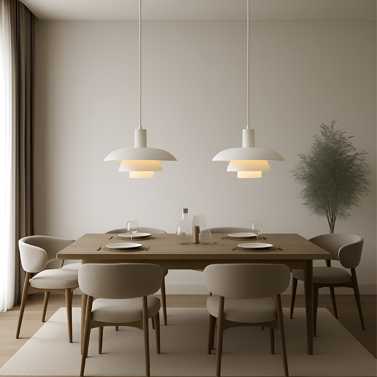 Lampada a sospensione in design danese – Semplice e stilosa per sala da pranzo e soggiorno
