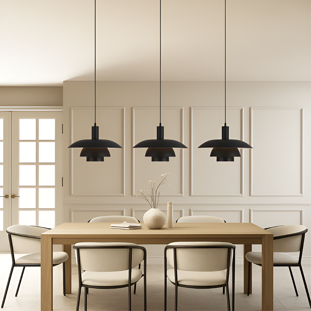 Lampada a sospensione in design danese – Semplice e stilosa per sala da pranzo e soggiorno