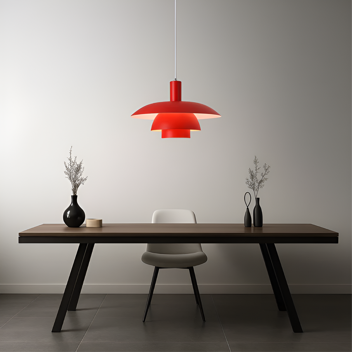Lampada a sospensione in design danese – Semplice e stilosa per sala da pranzo e soggiorno
