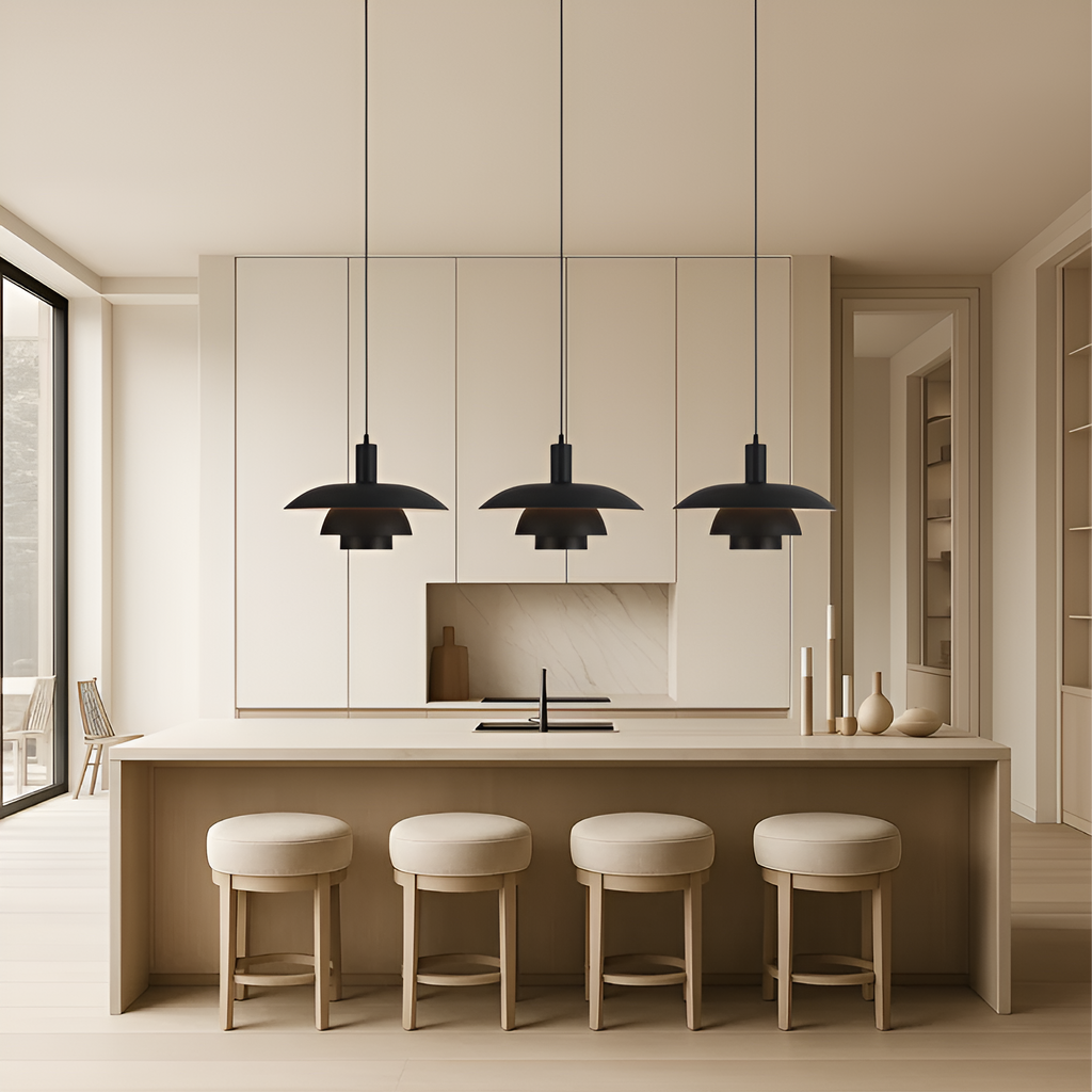 Lampada a sospensione in design danese – Semplice e stilosa per sala da pranzo e soggiorno
