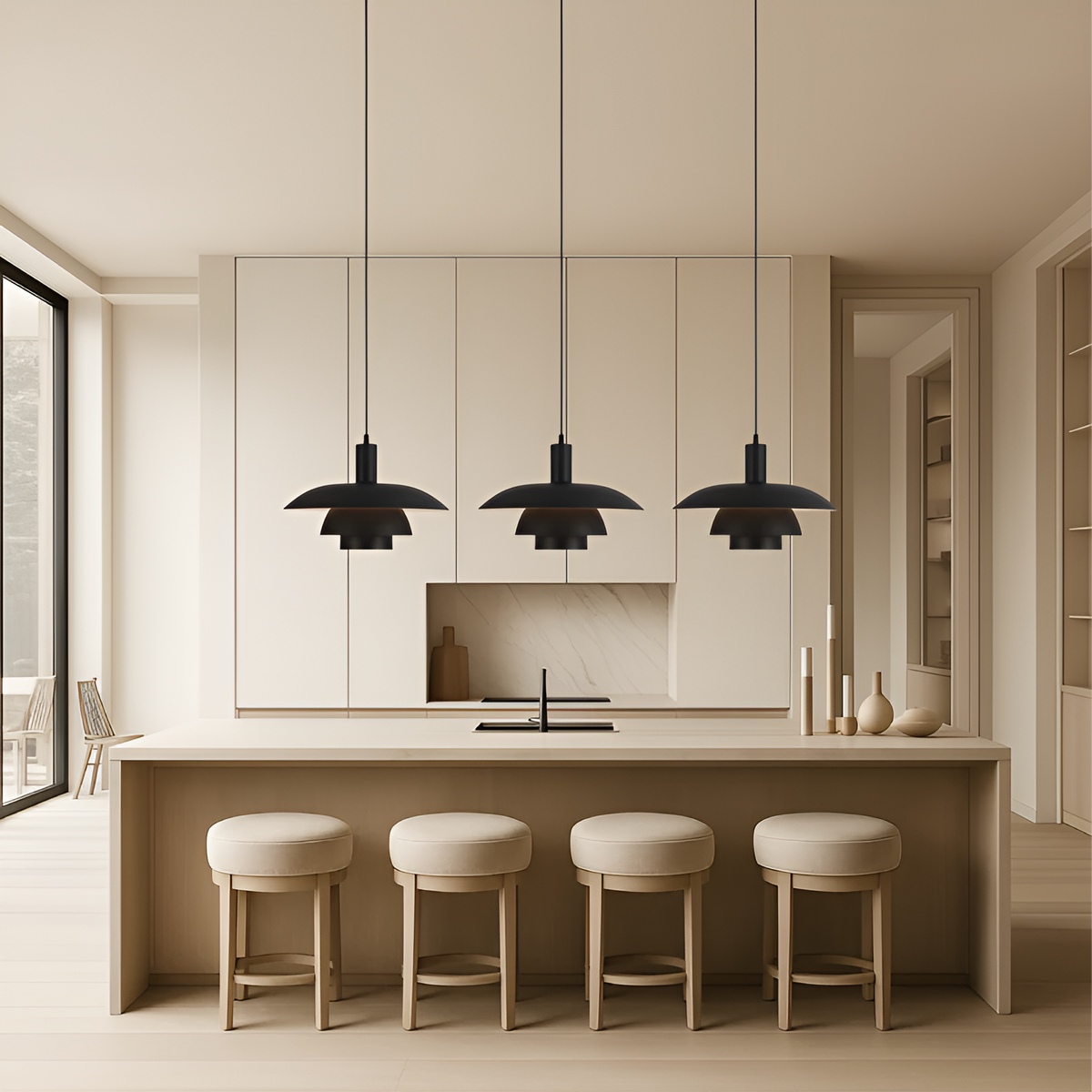 Lampada a sospensione in design danese – Semplice e stilosa per sala da pranzo e soggiorno