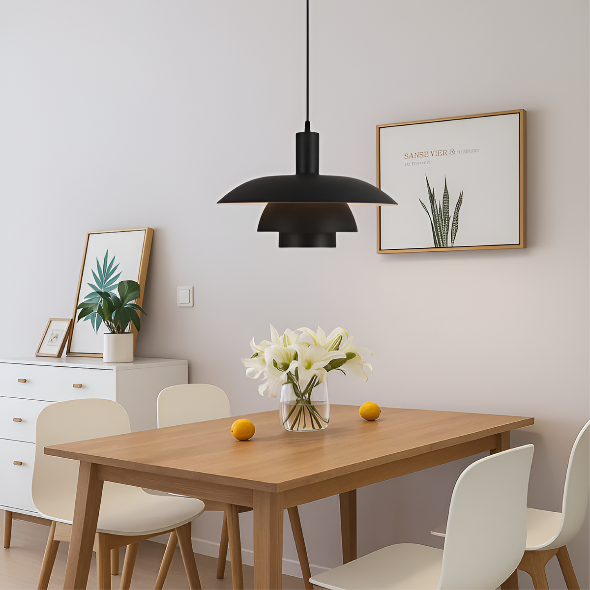 Lampada a sospensione in design danese – Semplice e stilosa per sala da pranzo e soggiorno