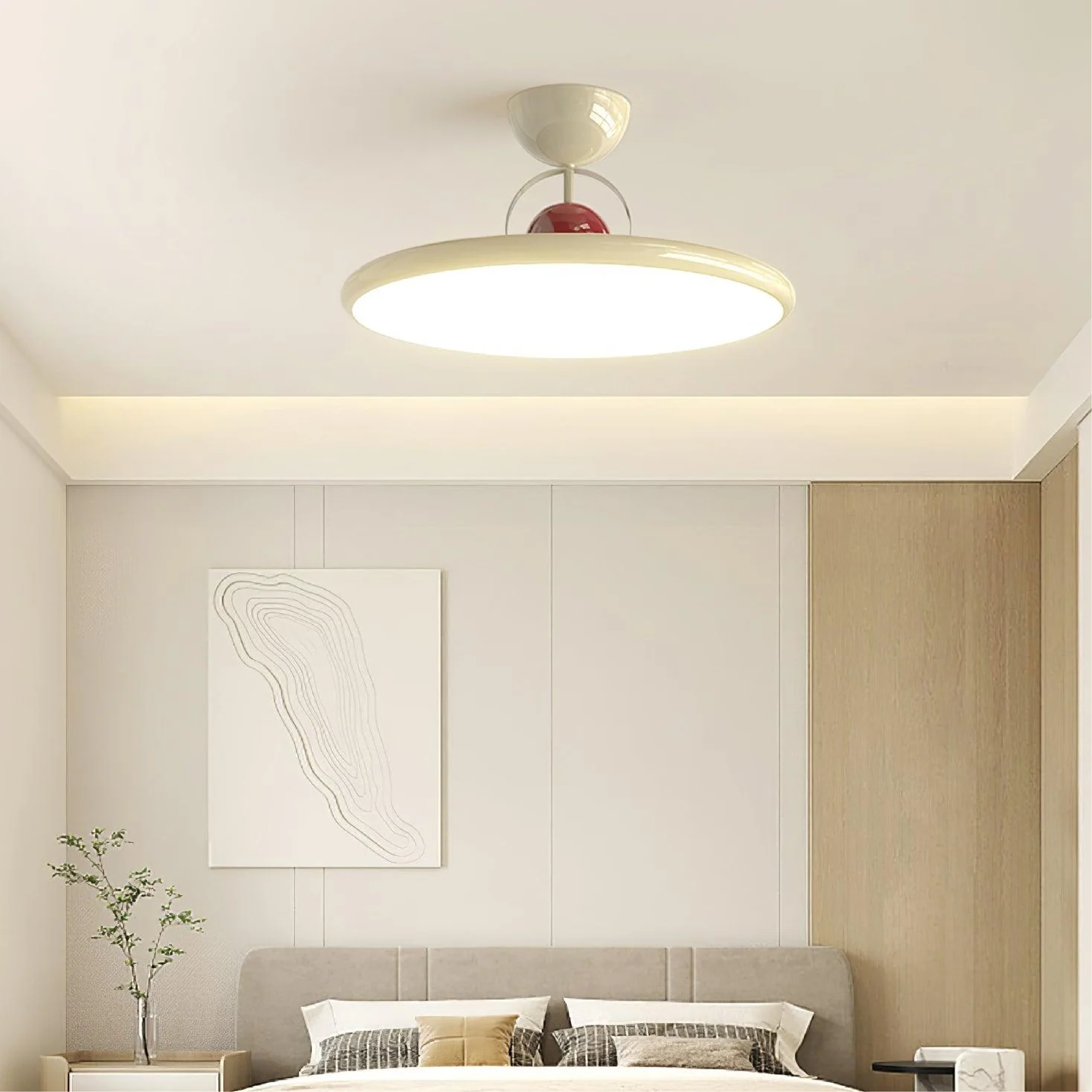 Lampada da soffitto a incasso in vetro retro