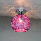 Moderno Lampadario a Cupola Colorato con 1 Luce