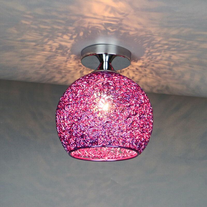 Moderno Lampadario a Cupola Colorato con 1 Luce