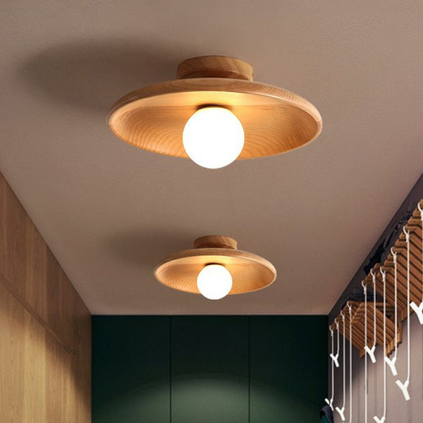 Lampada da soffitto a forma di ciotola poco profonda