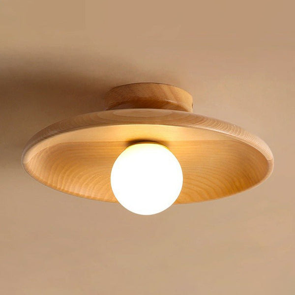 Lampada da soffitto a forma di ciotola poco profonda
