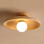 WoodBliss Light - Lampada da soffitto minimalista in legno Wabi Sabi