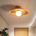 Lampada da soffitto a forma di ciotola poco profonda