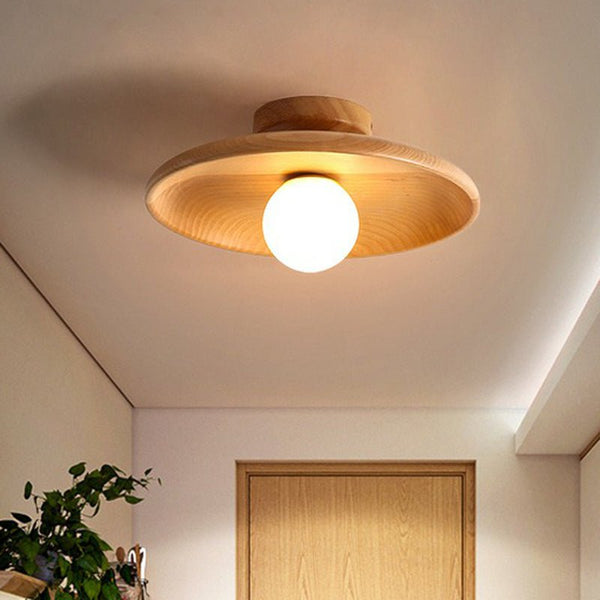 Lampada da soffitto a forma di ciotola poco profonda
