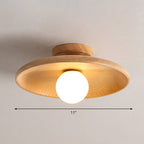 Lampada da soffitto a forma di ciotola poco profonda
