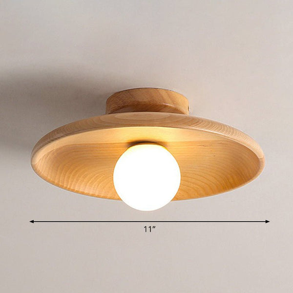 Lampada da soffitto a forma di ciotola poco profonda