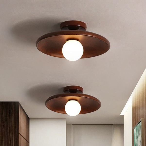 Lampada da soffitto a forma di ciotola poco profonda