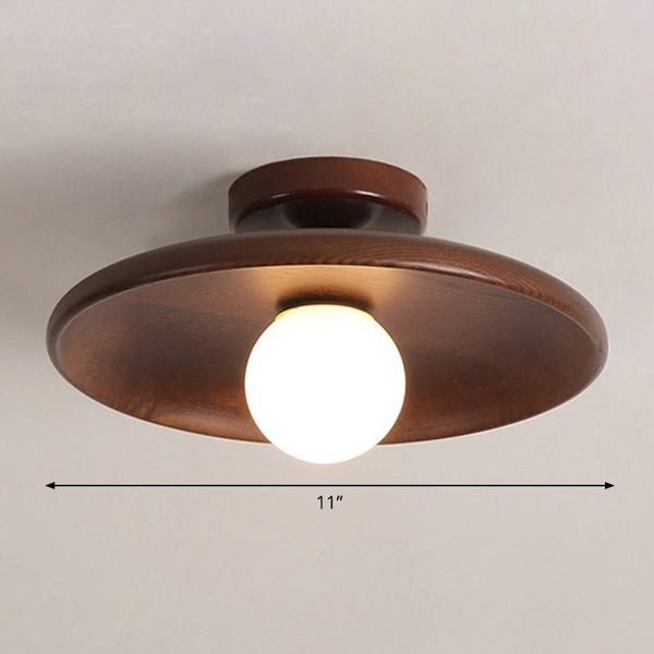 Lampada da soffitto a forma di ciotola poco profonda