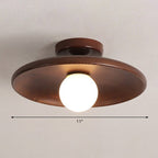 Lampada da soffitto a forma di ciotola poco profonda