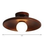 Lampada da soffitto a forma di ciotola poco profonda