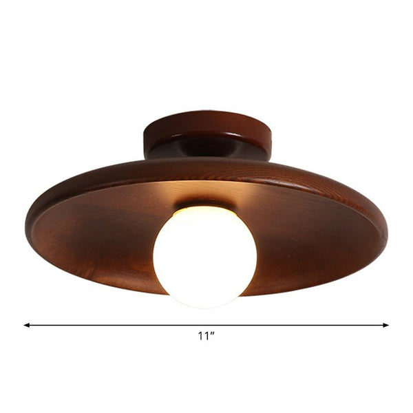 Lampada da soffitto a forma di ciotola poco profonda