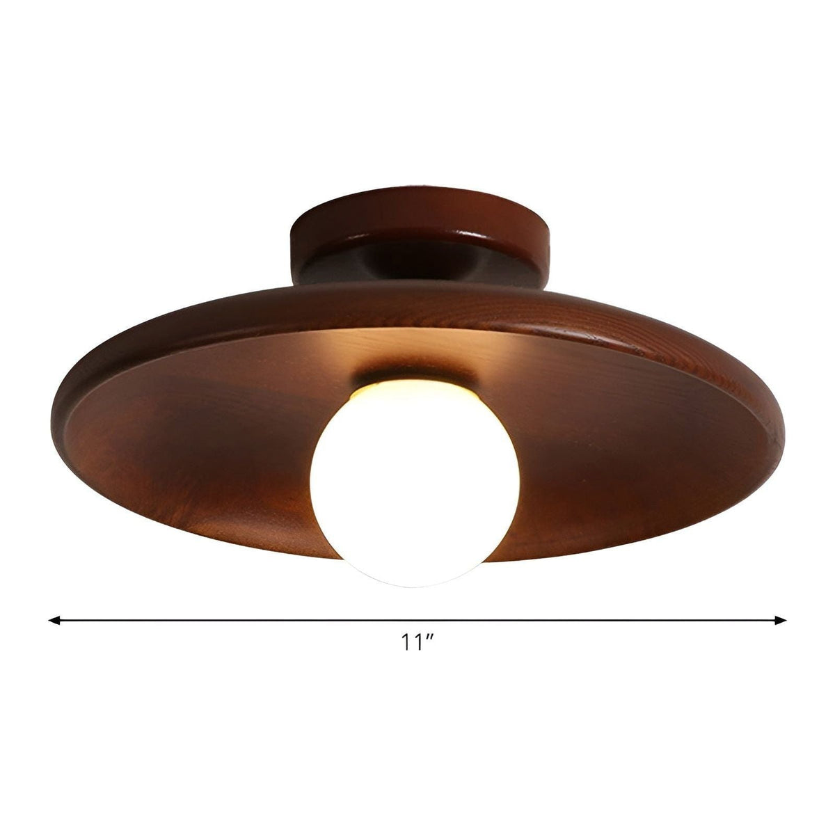 WoodBliss Light - Lampada da soffitto minimalista in legno Wabi Sabi