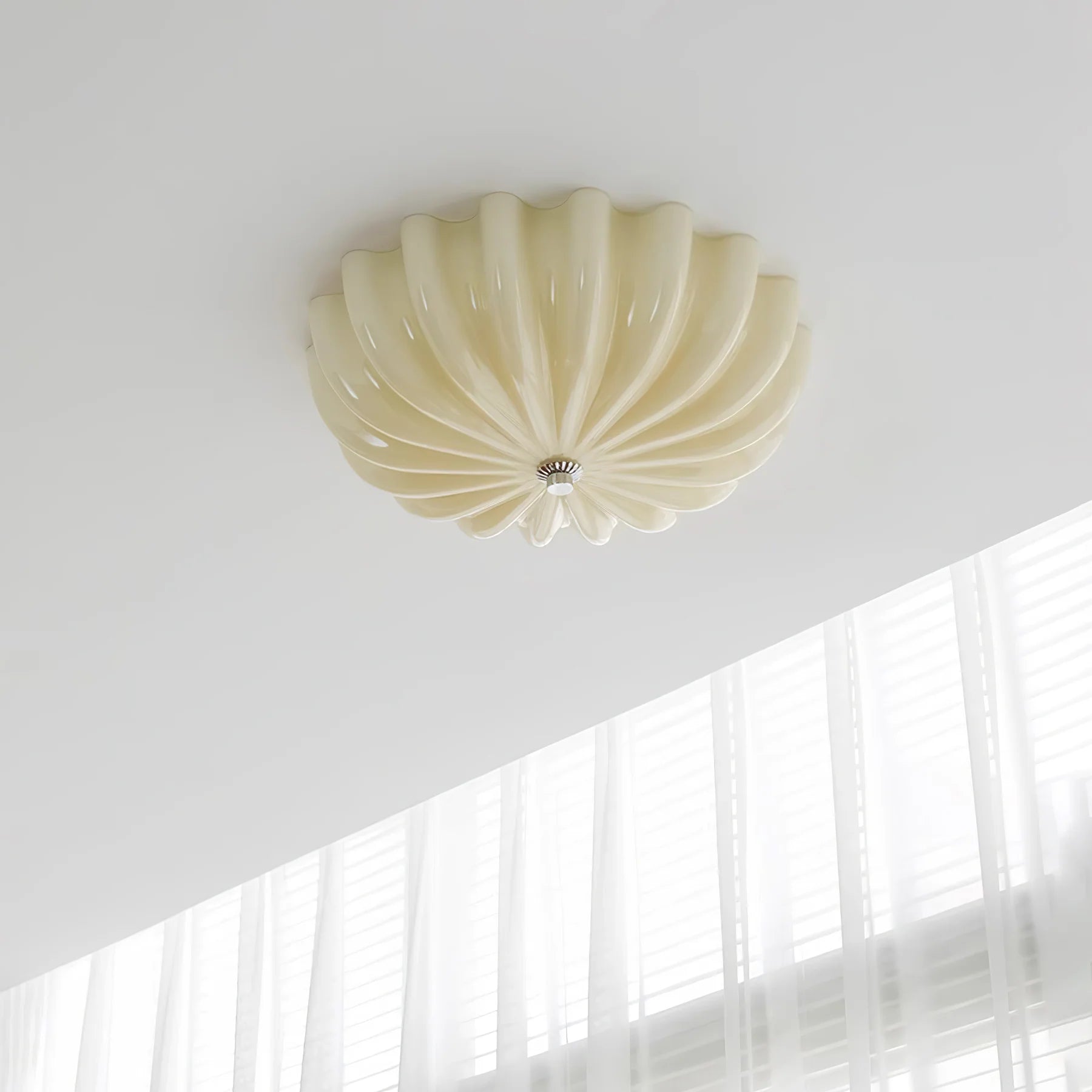 Moderna Lampada da Soffitto in Vetro a Forma di Fiore
